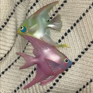 Vintage Fish Wall Plaques Set of 3  60's